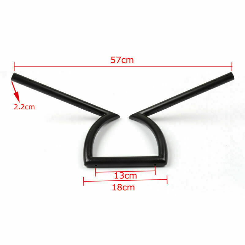 Motor 7/8" Z Handlebar Drag Bars For Honda Yamaha Suzuki Chopper Bobber BLK