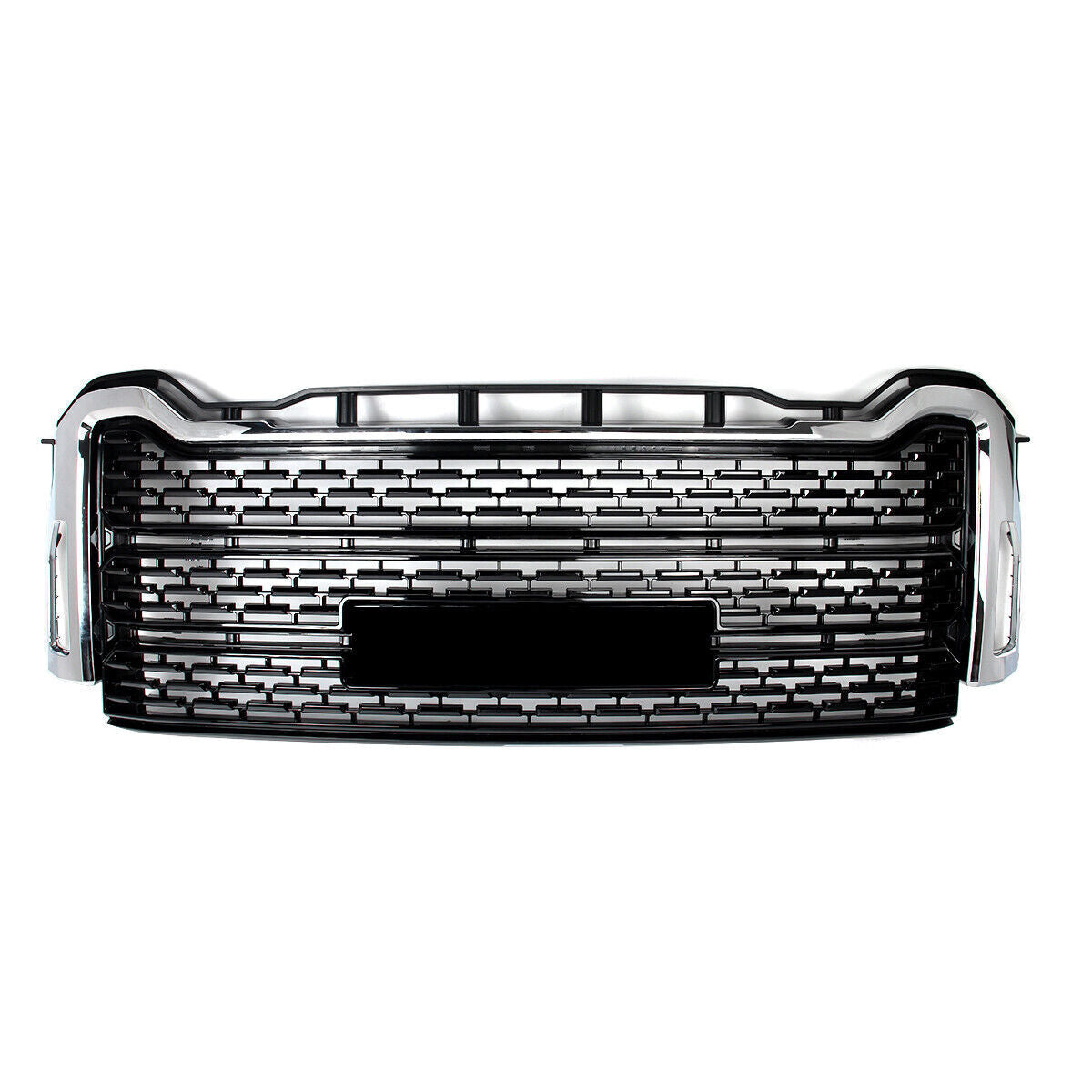 Front Bumper Grille Black w/Chrome Trim Fit GMC Sierra 2500 HD/3500 HD 2020-2023