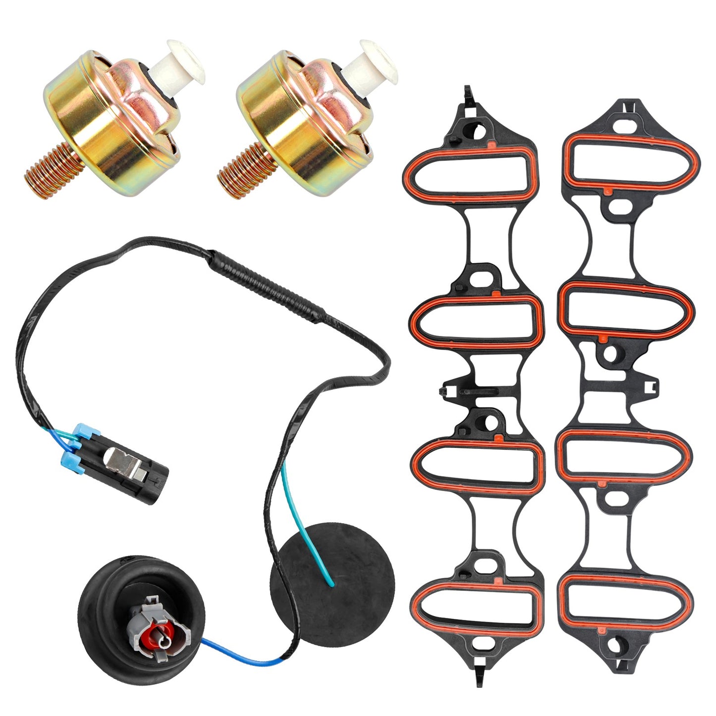 213-3521 Dual Knock Sensors Kit Fit 1999-07 Chevy Tahoe Suburban GMC 4.8 5.3 6.0