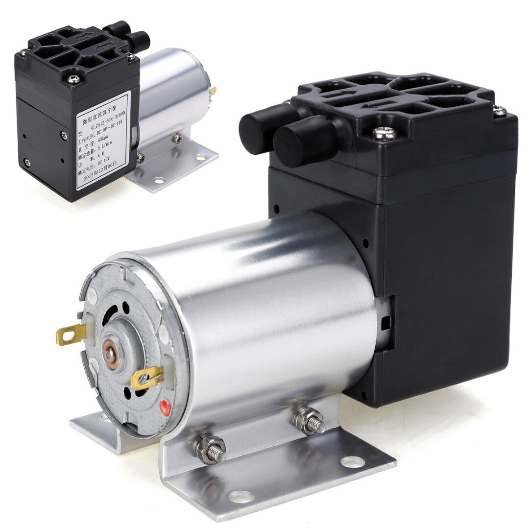 Mini Vacuum Pump DC 12V 5L/min 120kpa Negative Pressure Suction Pumping With