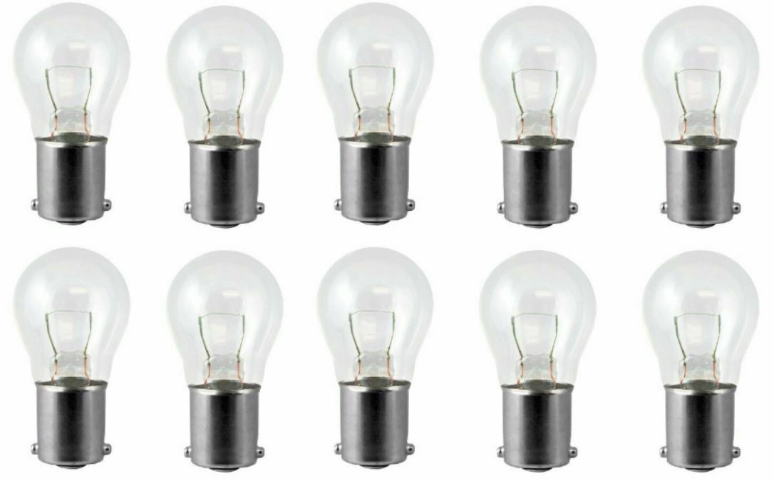 Solid Spare 10x 93 Light Bulb Auto Car Mini Lamp RV Motorcycle Trunk Vintage 12V BA15S