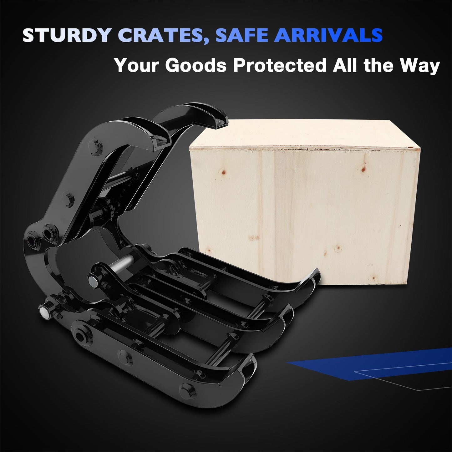 2-Pin Mini Excavator Grabber Attachment For 0.8-1.8 Tons Excavator Most Models