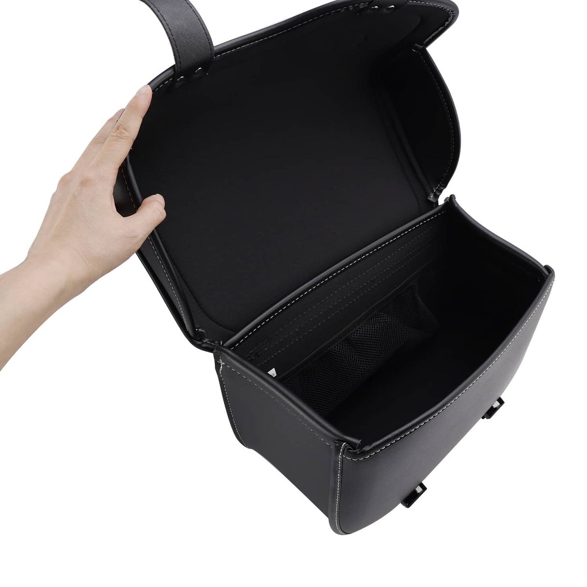 Solid Spare Tail Bag Side Saddlebag Tail Bag Luggage Pouch Storage Black 28L For Motorbike