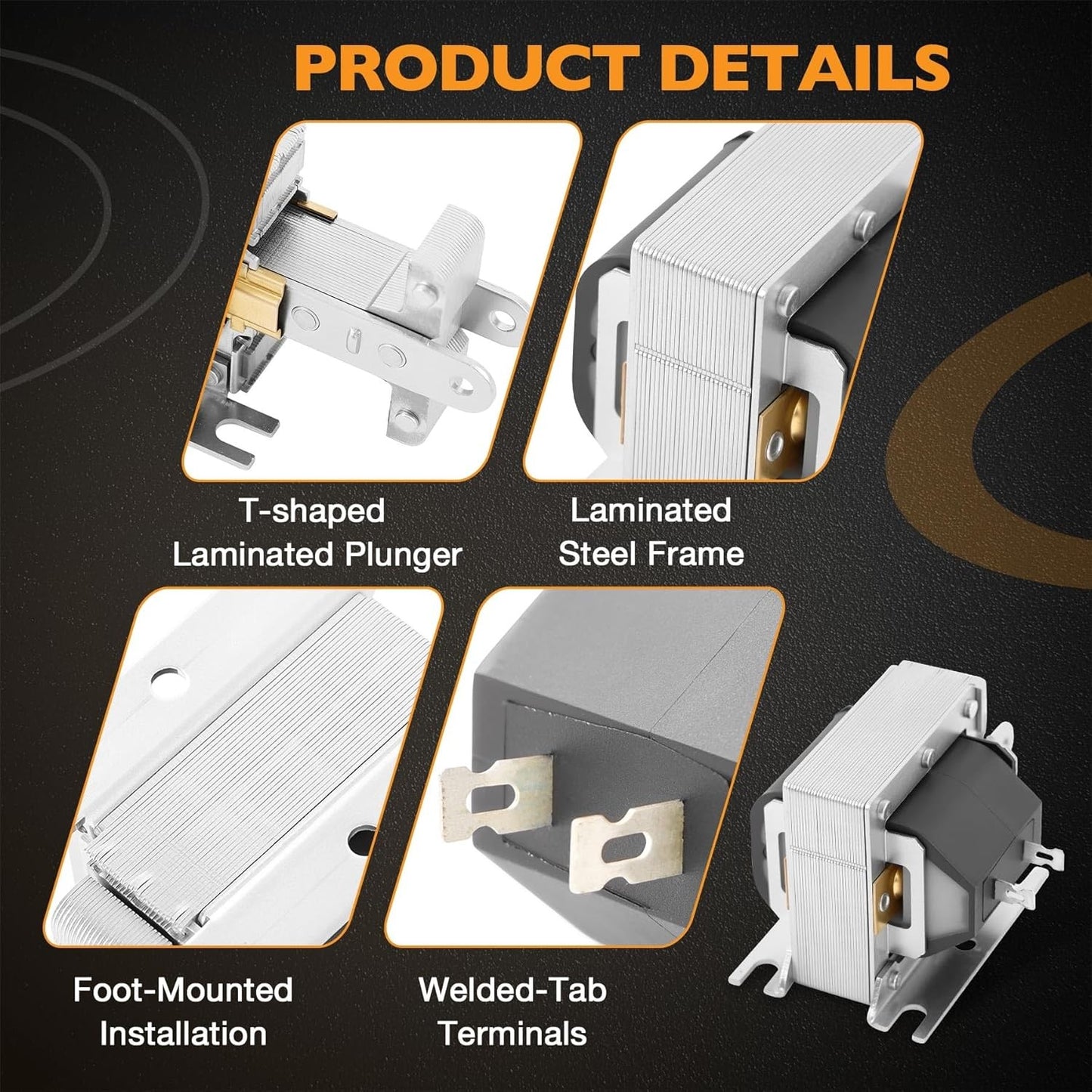2X 2005-M-1 Laminated Pull Solenoid Continuous Duty for WoodMaster Wood Boilers