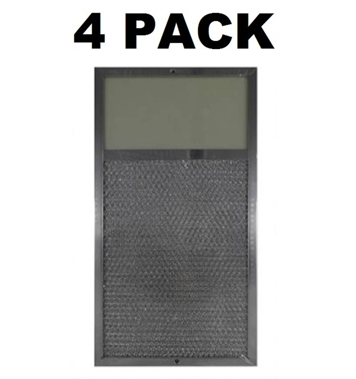 Solid Spare (4) Rangaire 610027 For Range Lens Grease Filter 7-5/8"x14-1/8"x3/8" (AFF119-L)