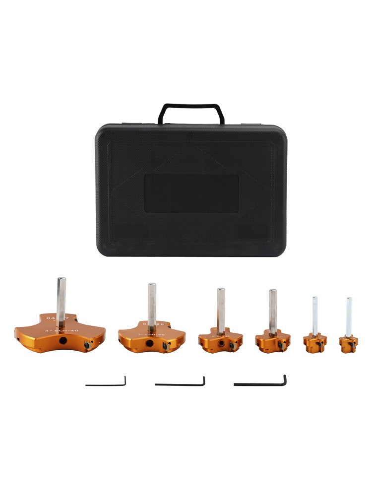 6 PCS Triple Blade PVC Pipe Reamer Kit Pipe Fitting Reamer Tool For Plumbing