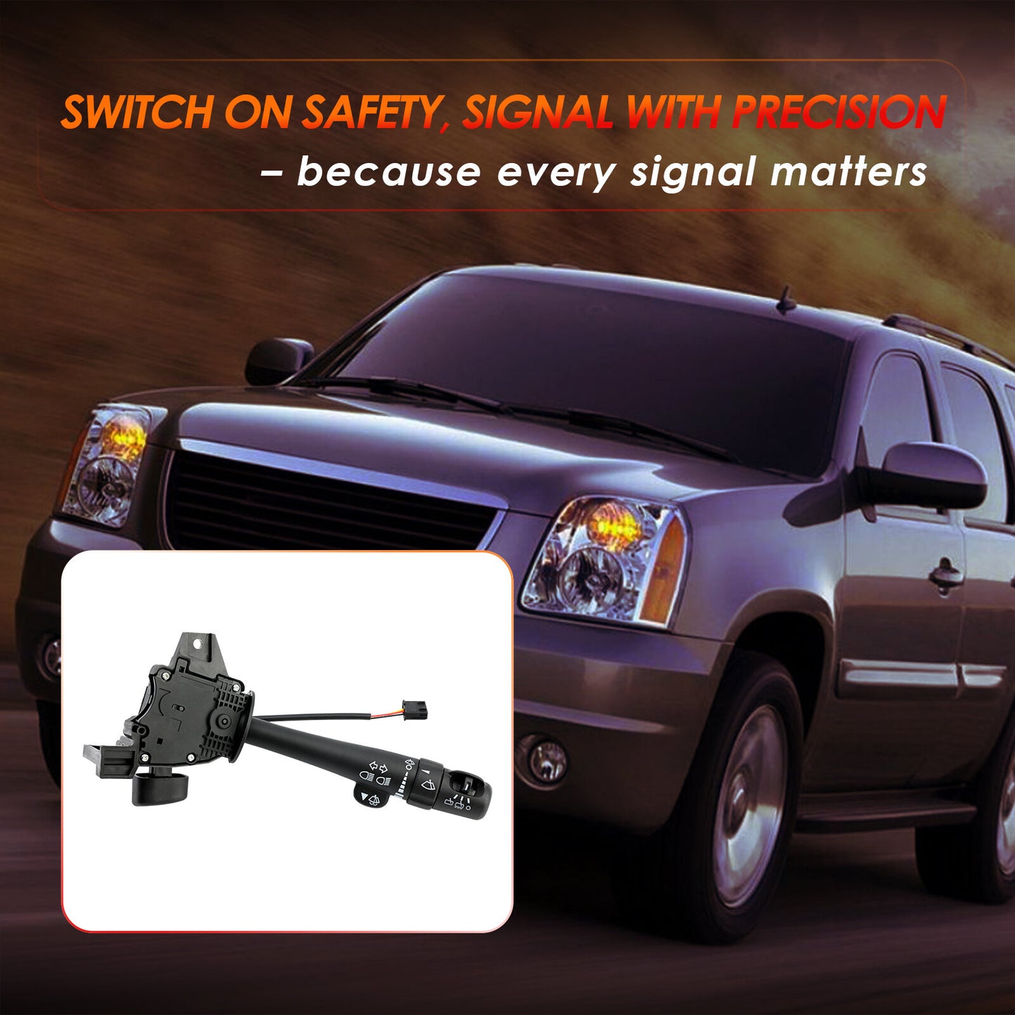 Turn Signal Windshield Wiper Switch For 07-14 Chevy Tahoe Suburban GMC Yukon XL