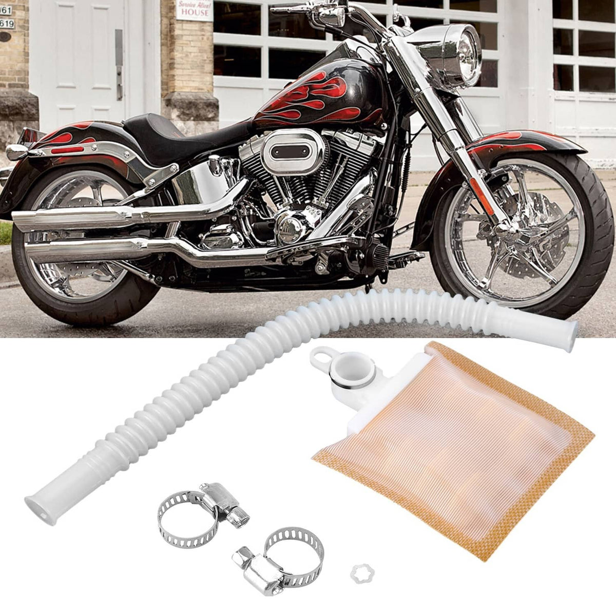 Solid Spare Strainer fuel pump filter fit for FLSTFI ROAD KING #62357-00