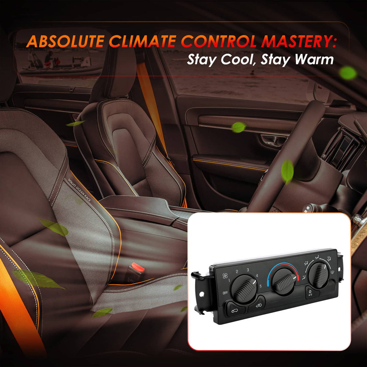 Solid Spare HVAC Climate Control Module Panel For 99-02 Chevy GMC Silverado Sierra 1500 2500