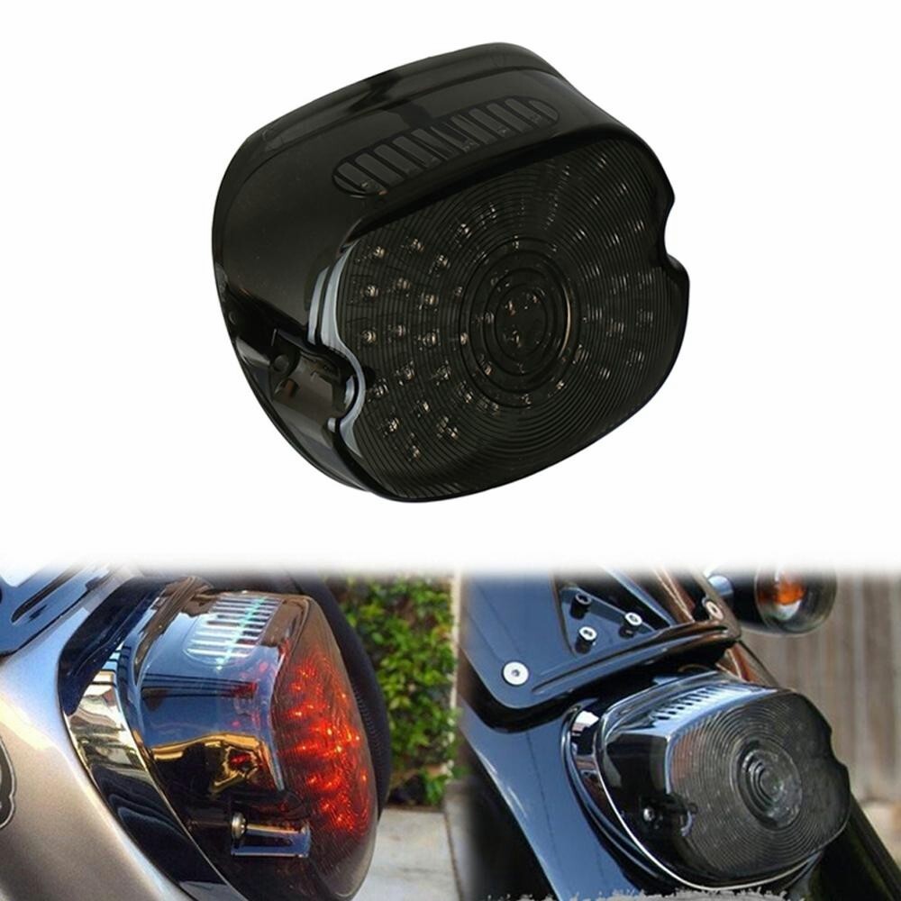 Smoke LED Tail Light Brake Turn Signal for Harley Touring Dyna Softail Sportster
