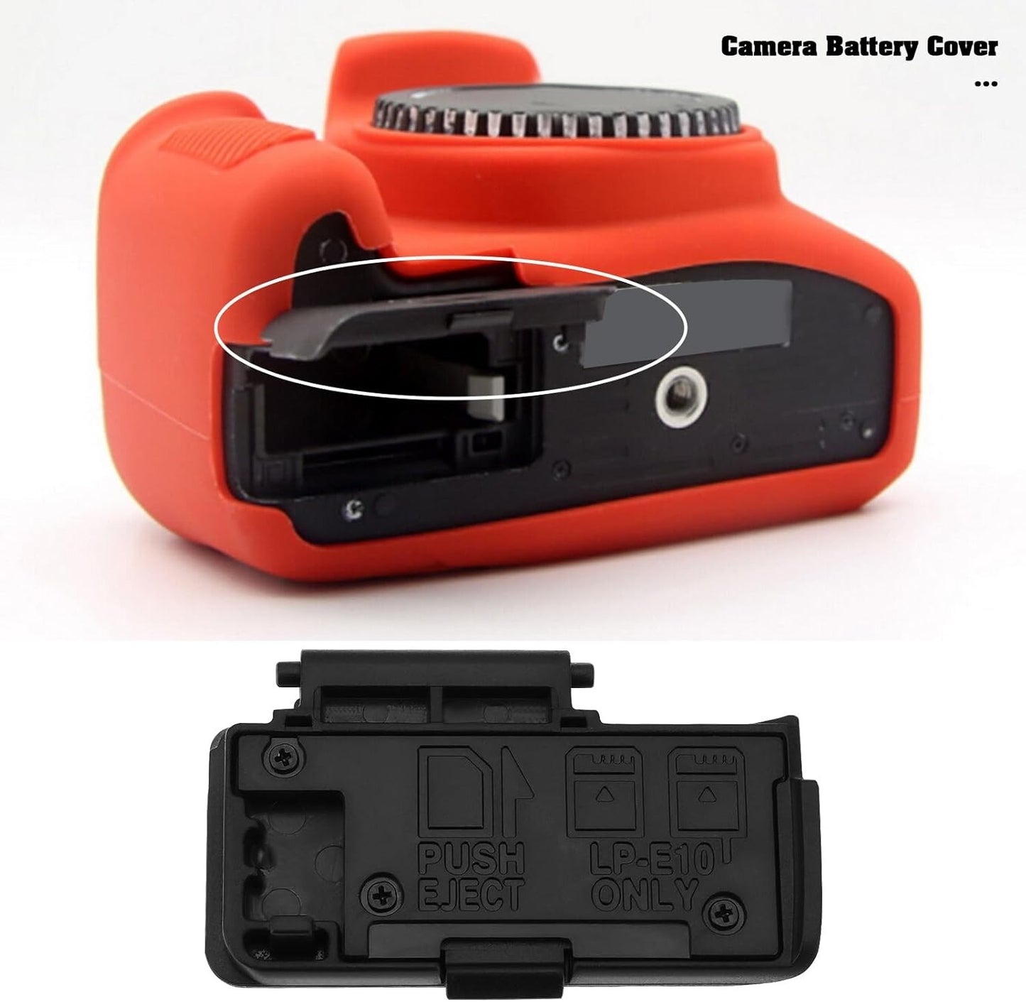 Camera Battery Cover Lid Door Repair Kit For Canon EOS 1300D Rebel T6 Kiss X80