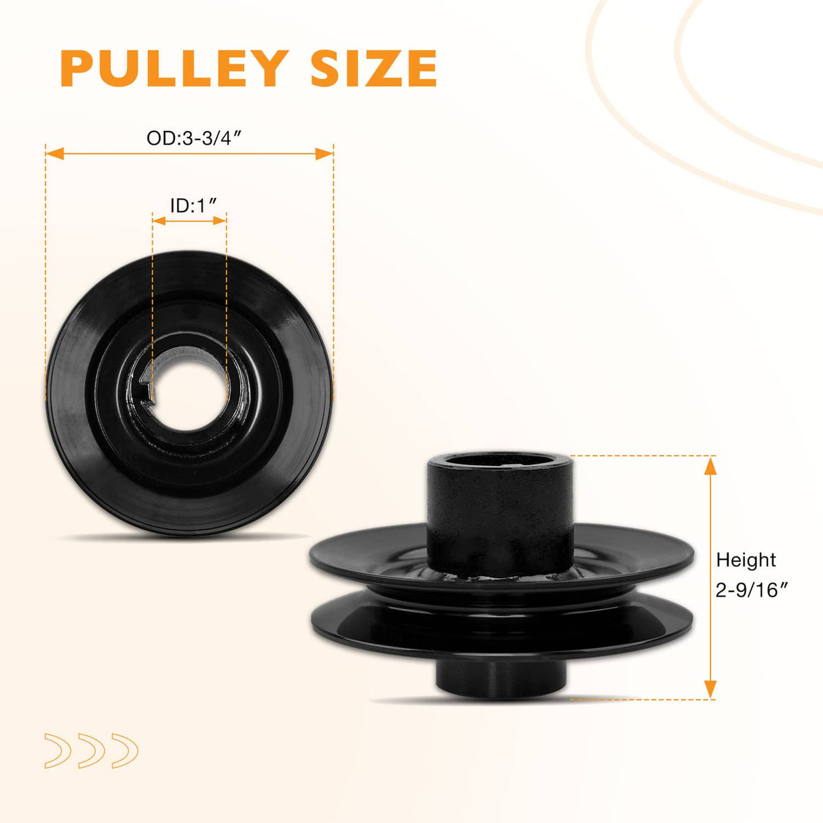 Solid Spare 756-0978B Engine Pulley Fit Cub Cadet MTD RZT GTX LGT LT-1046 756-0978 756-0978A