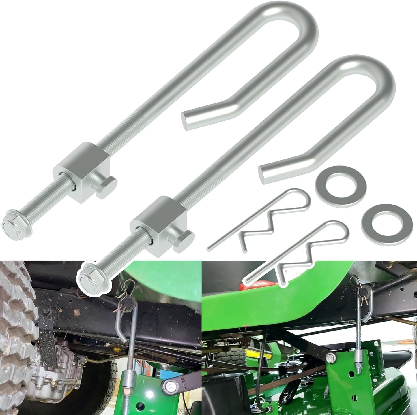 2 Deck Lift Bolt Nut Trunnion fits John Deere S130 S140 S160 S170 S180 S220 S240