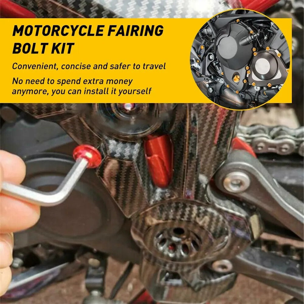 Black Complete Fairing Bolt Screws Kit For Kawasaki Ninja ZX6R 7R ZX9R ZX12R EOA