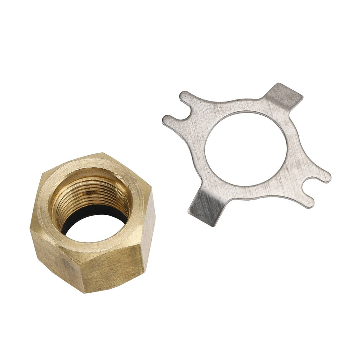 Solid Spare Propeller Nut with Locking Plate fit for Mercury Mercruiser 11-8M0056234