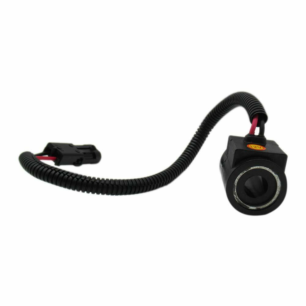 Solid Spare 12V Solenoid Valve Coil w/ Connector 6671025 For Bobcat Skid Steer Loader