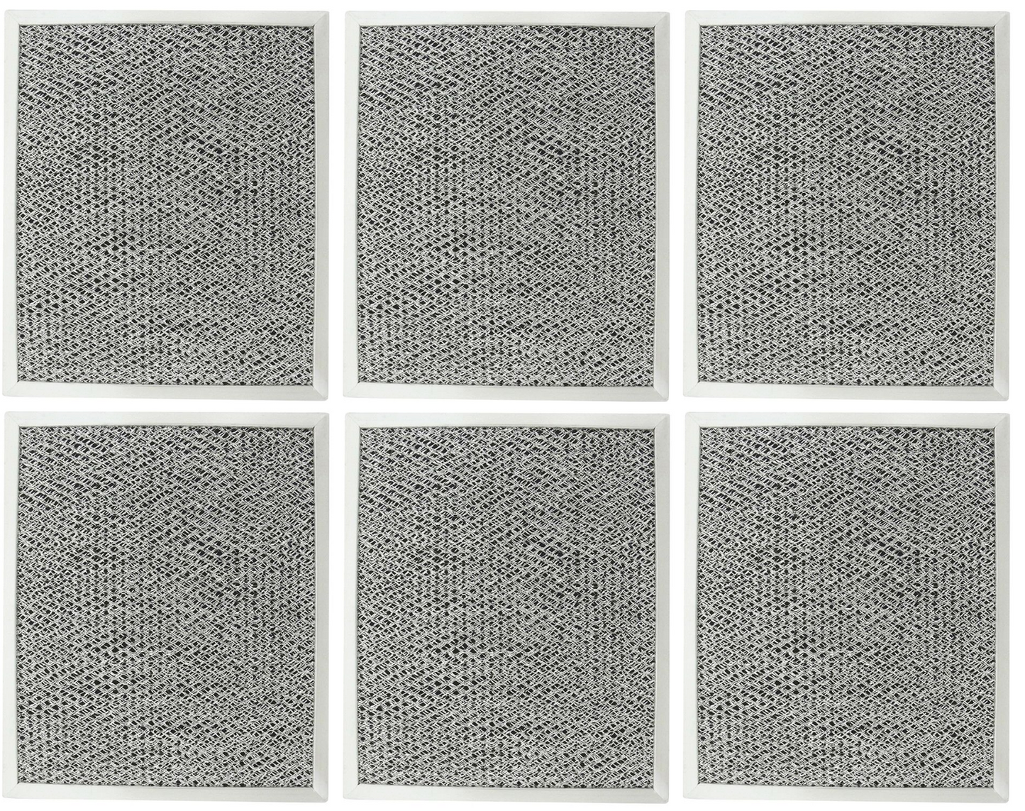 Solid Spare (6) Replacement Charcoal Range Hood Filters for Broan/Nutone 97007696