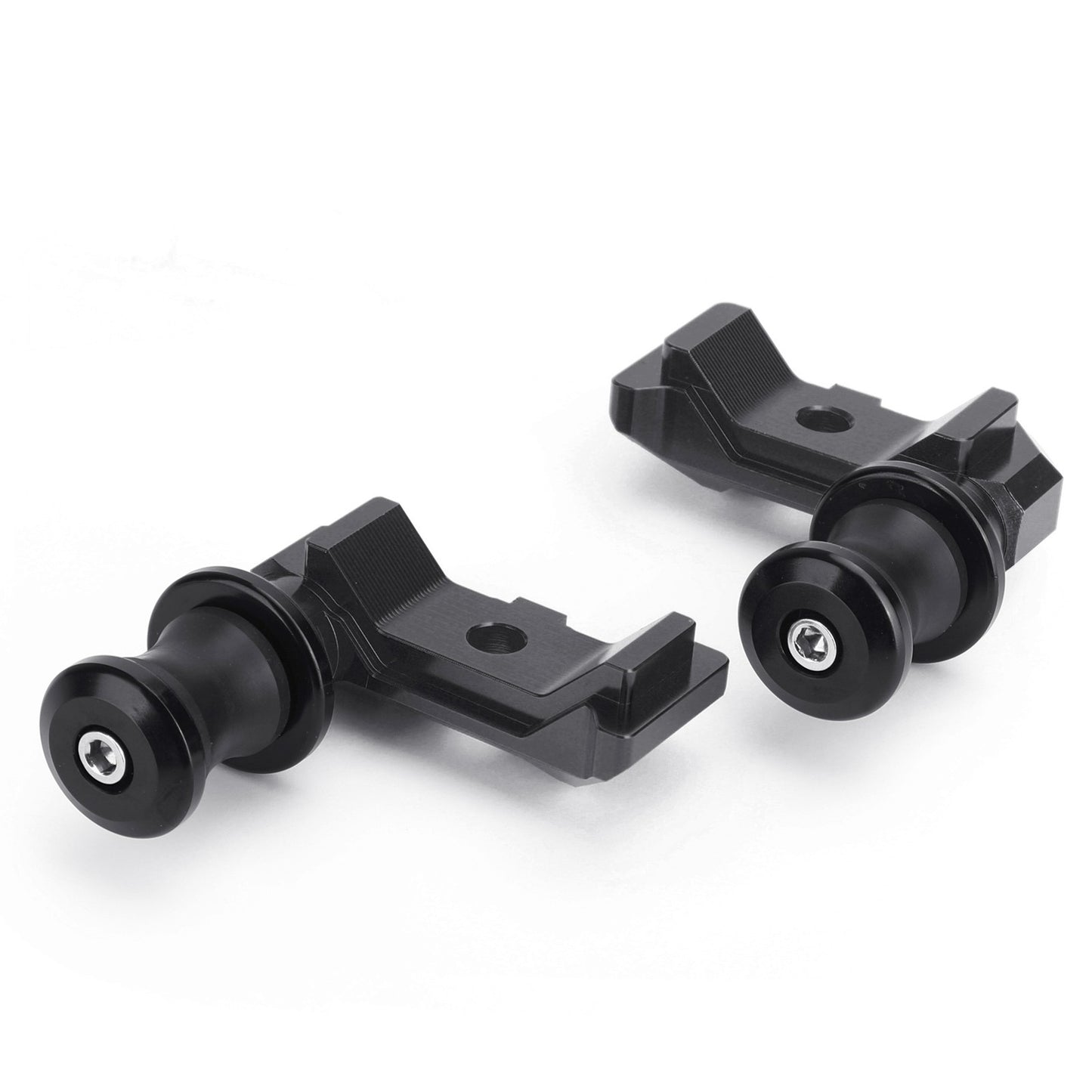 Chain Adjuster Block W/Swingarm Spools Slider For YAMAHA MT-07 FZ-07 14-18 BLK