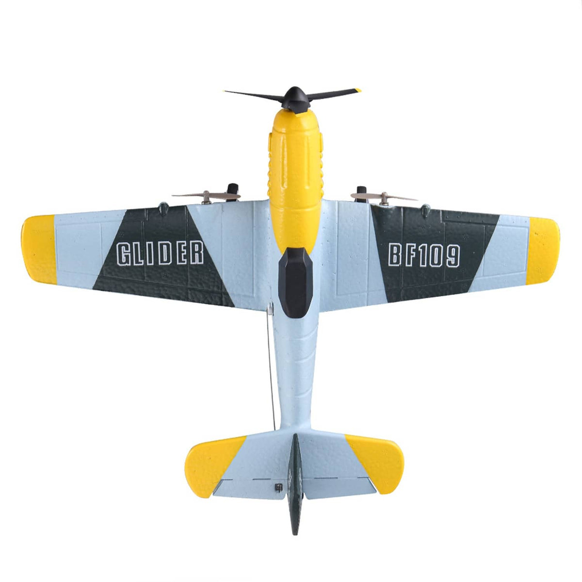 Solid Spare RC Plane 3Channel BF-109 Airplane Toys 2.4GHZ 6-Axis Gyro Plane With 2 Batteries