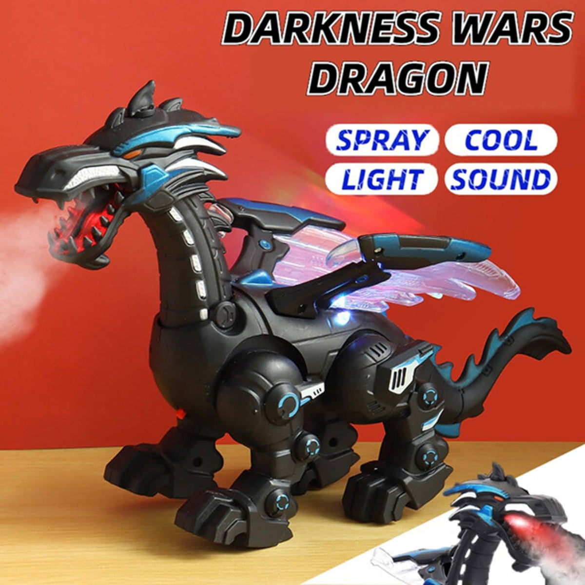 Solid Spare Kids Walking Spray Dinosaur Toys For Boys Age 3 4 5 6 7 8 9 10 11 12 Year Old