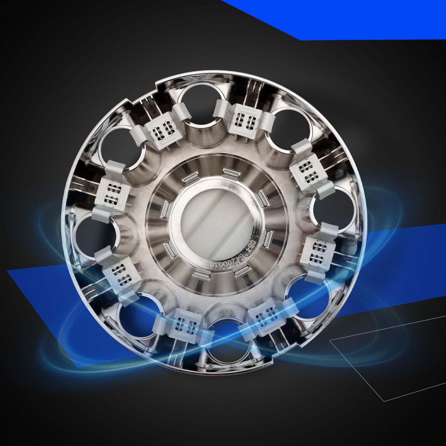 HC3Z1130E Front Rear Wheel Center Hub Cap Chrome For 17-24 Ford F-250 Super Duty