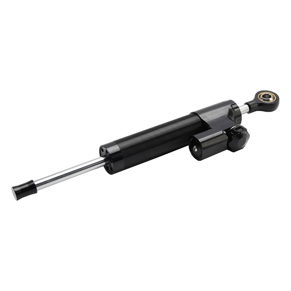 Solid Spare Universal Motorcycle CNC Adjustable Steering Damper Stabilizer Top Black US