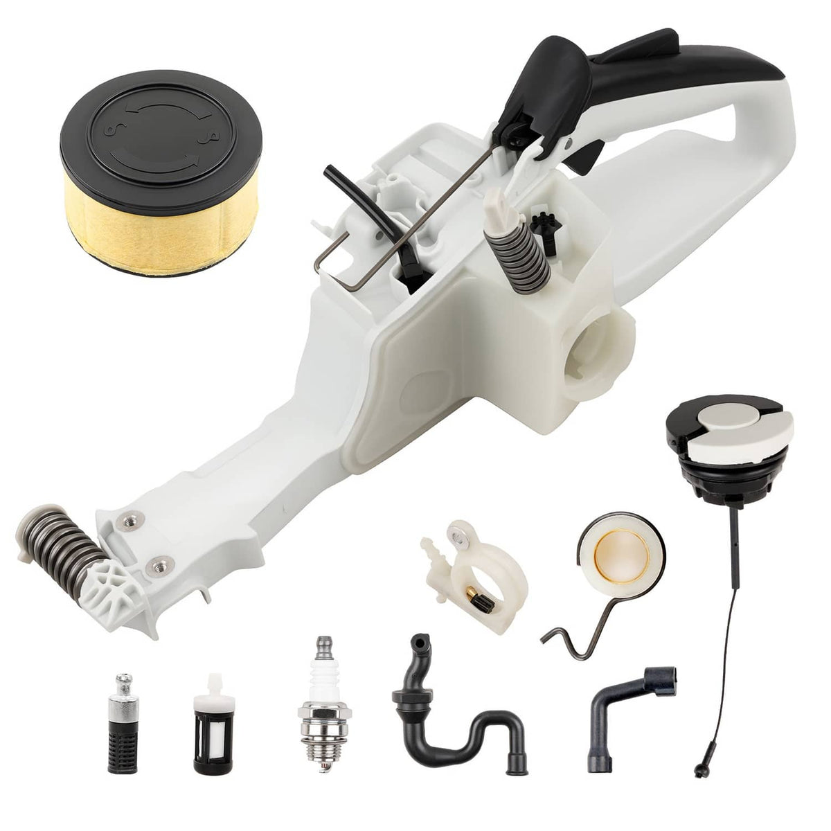 Solid Spare Chainsaw Fuel Gas Tank Rear Handle Assembly For Stihl MS231 MS251 1143-350-0825