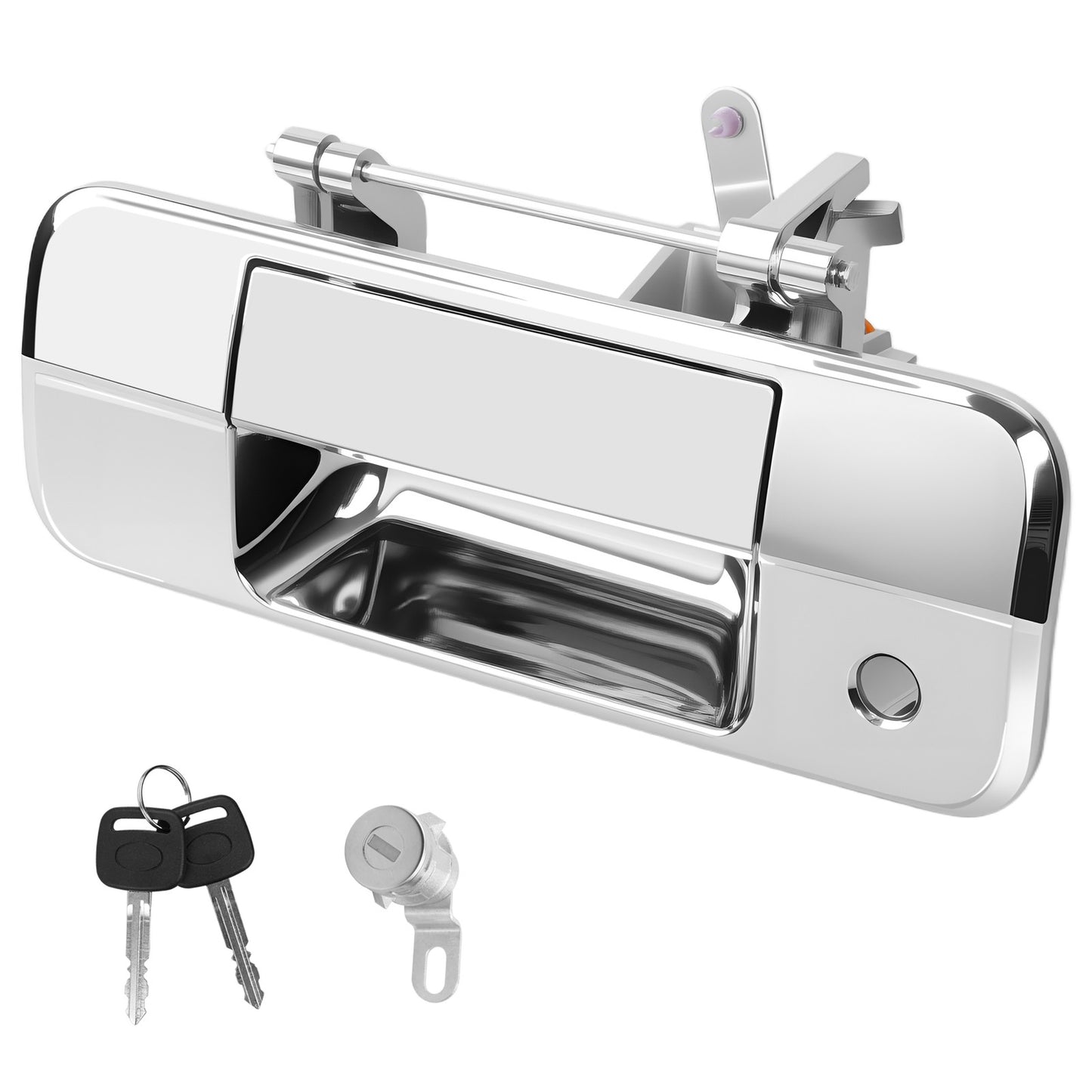 Tailgate Latch Handle w/ Lock Cylinder & Key For 07-13 Toyota Tundra 69090-0C040