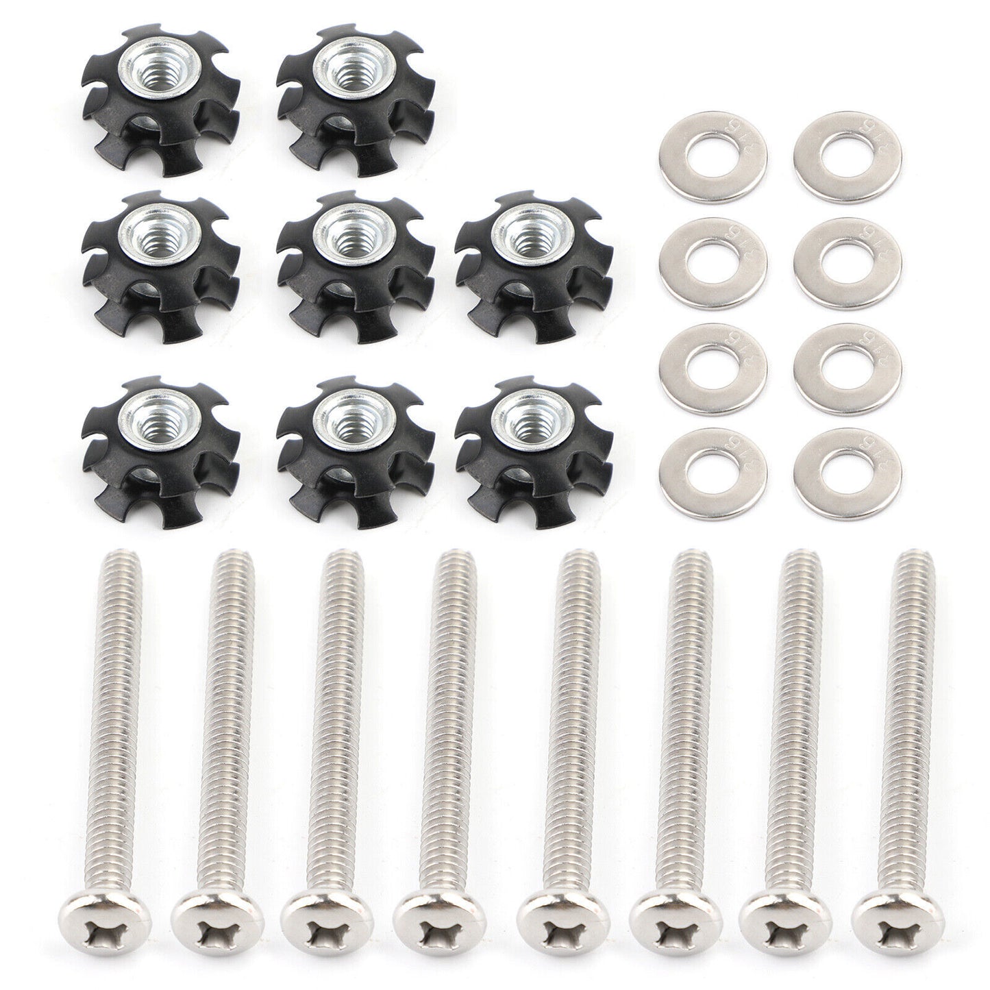 8x RV LADDER REPAIR KIT nuts Stainless Bunk Motorhome Parts Camper Trailer Coac