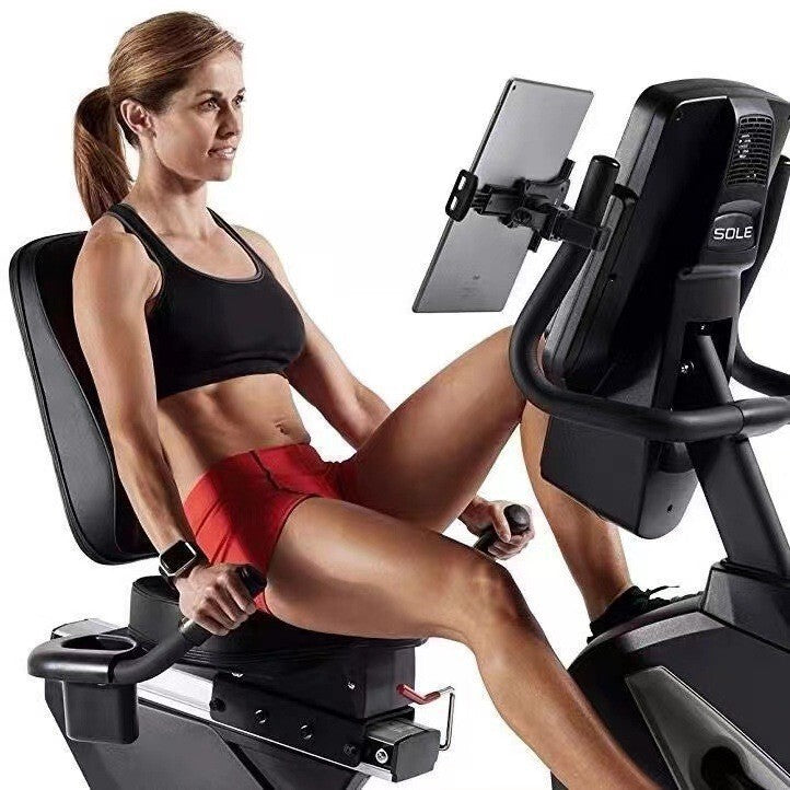 4.7-12.9" Tablet Phone Holder for Mic Stand Bike Treadmill Motorcycle iPad Mount