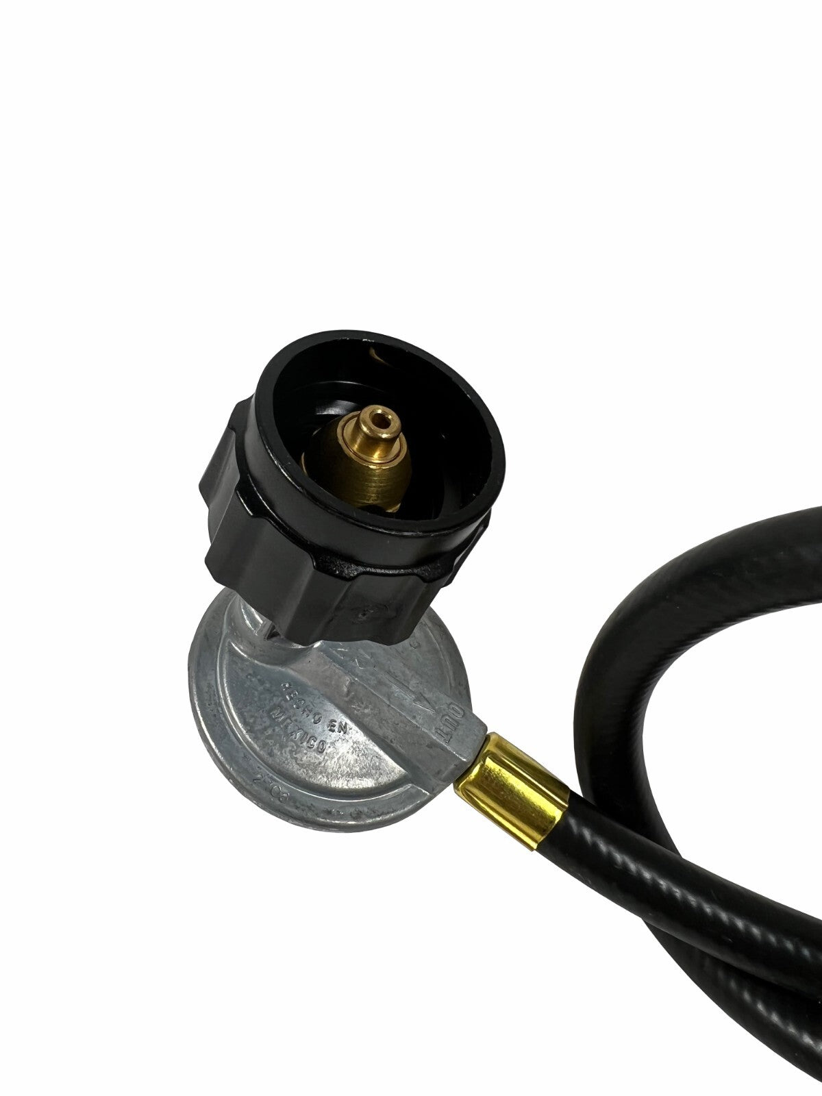 Solid Spare Weber QCC1 Gas Grill 21" Hose and Regulator NPT 65570 Male Thread Connection