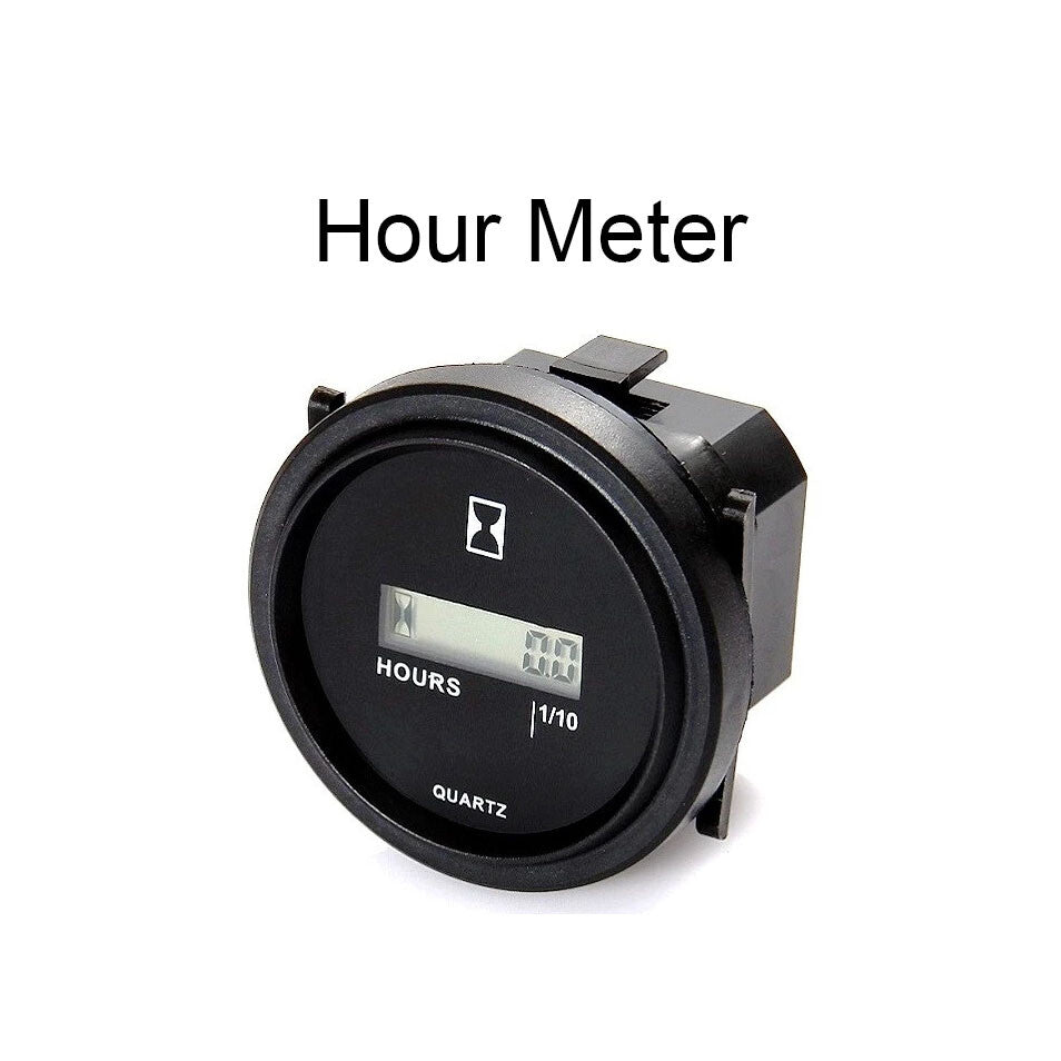 12v 24v 36v Digital Hour Meter for Marine Boat Engine 2" Round Gauge