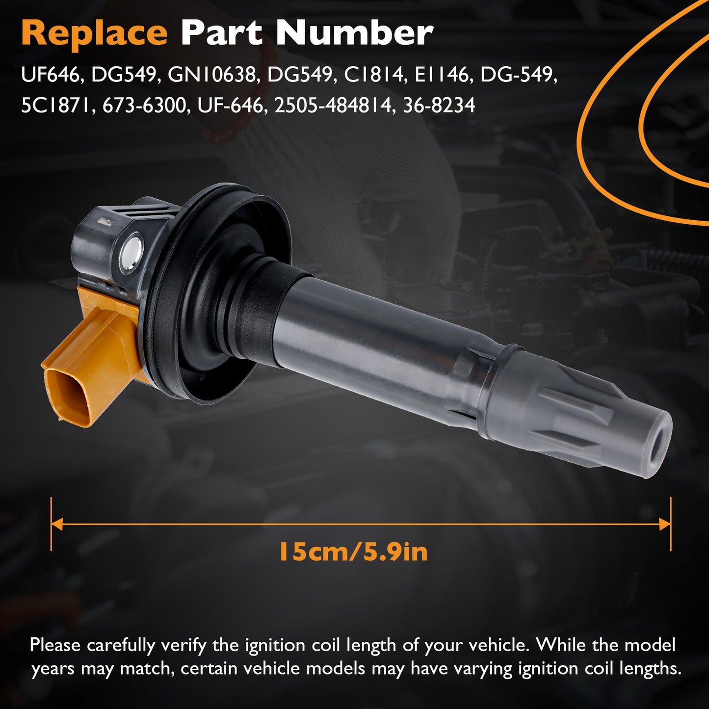 6X Ignition Coil Pack For 11-23 Ford F-150 Explorer Lincoln Ecoboost 3.5L UF646