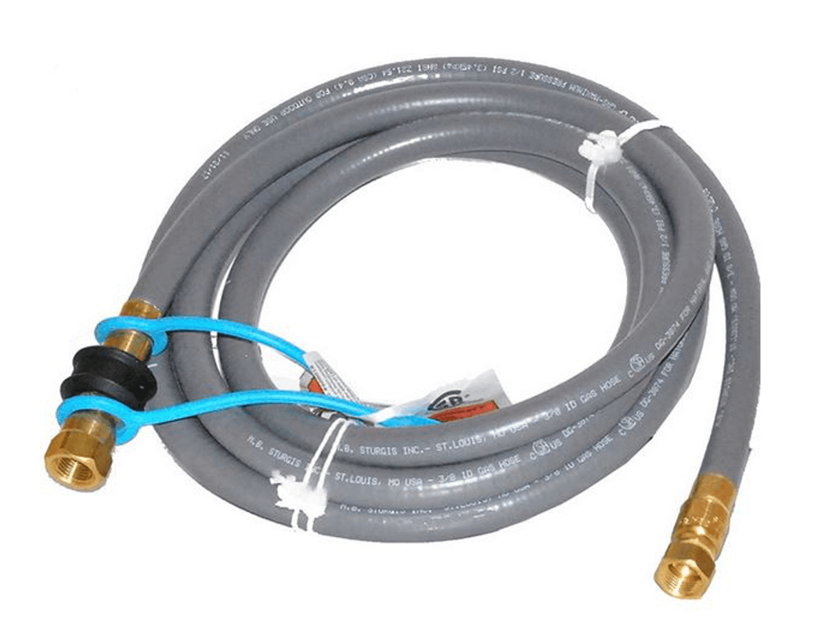 Solid Spare Weber 10' By 3/8" Id Stripwound Hose Natural Gas Hose Kit