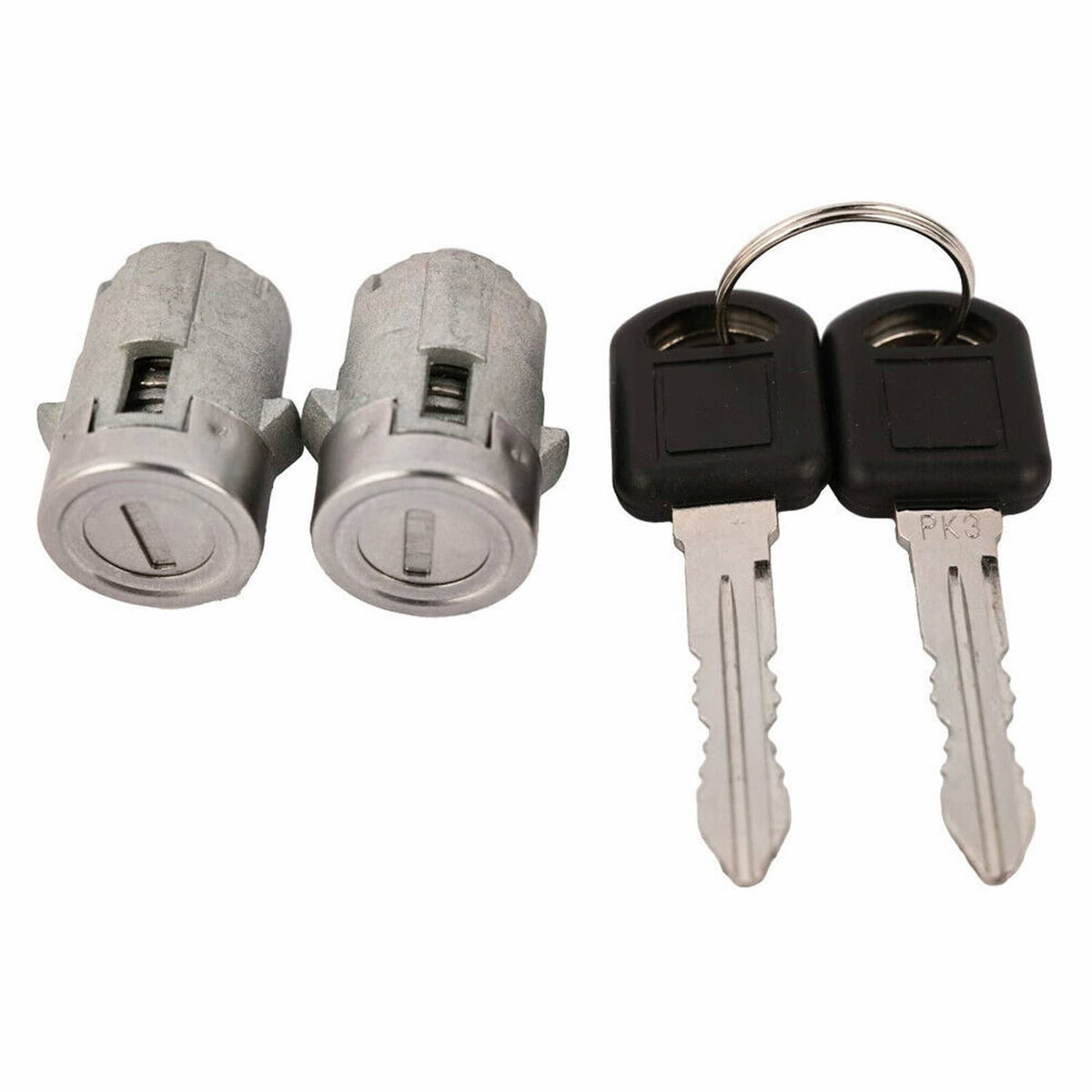Solid Spare Door Lock Cylinder Set With Keys & Clips For 2001-2006 CHEVY SILVERADO TAHOE