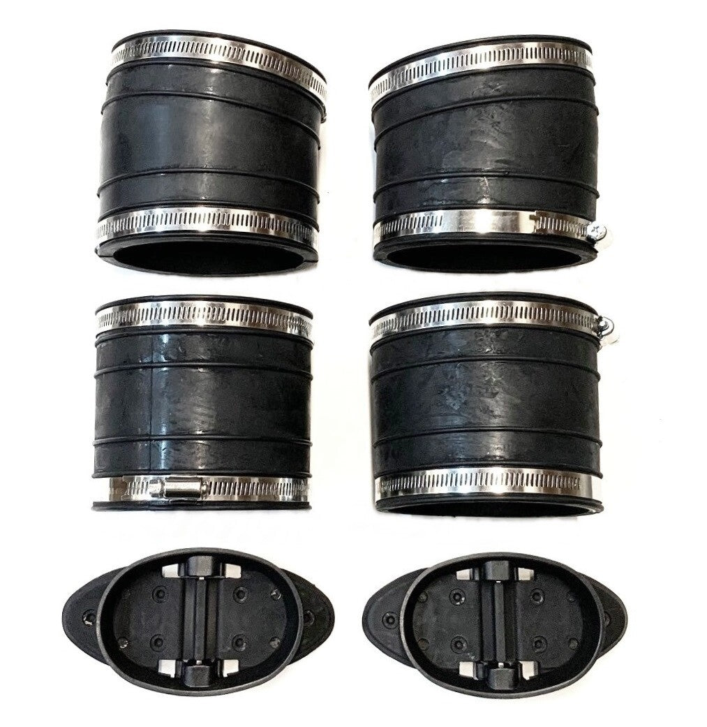 1982-96 Exhaust Y-pipe Kit 807166A3 Hose Bellows 32-14358T 32-44348T MerCruiser