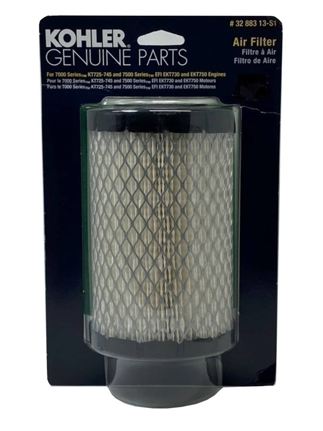 Solid Spare Kohler 32 883 13-S1 Air Filter