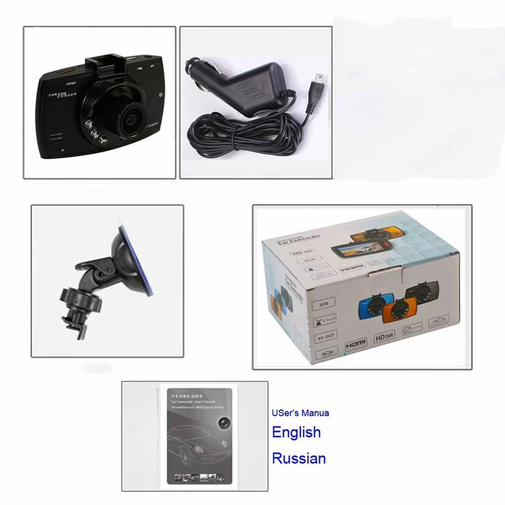 1080P Full HD Dash Cam Camcorder Car DVR Dashboard Camera Recorder