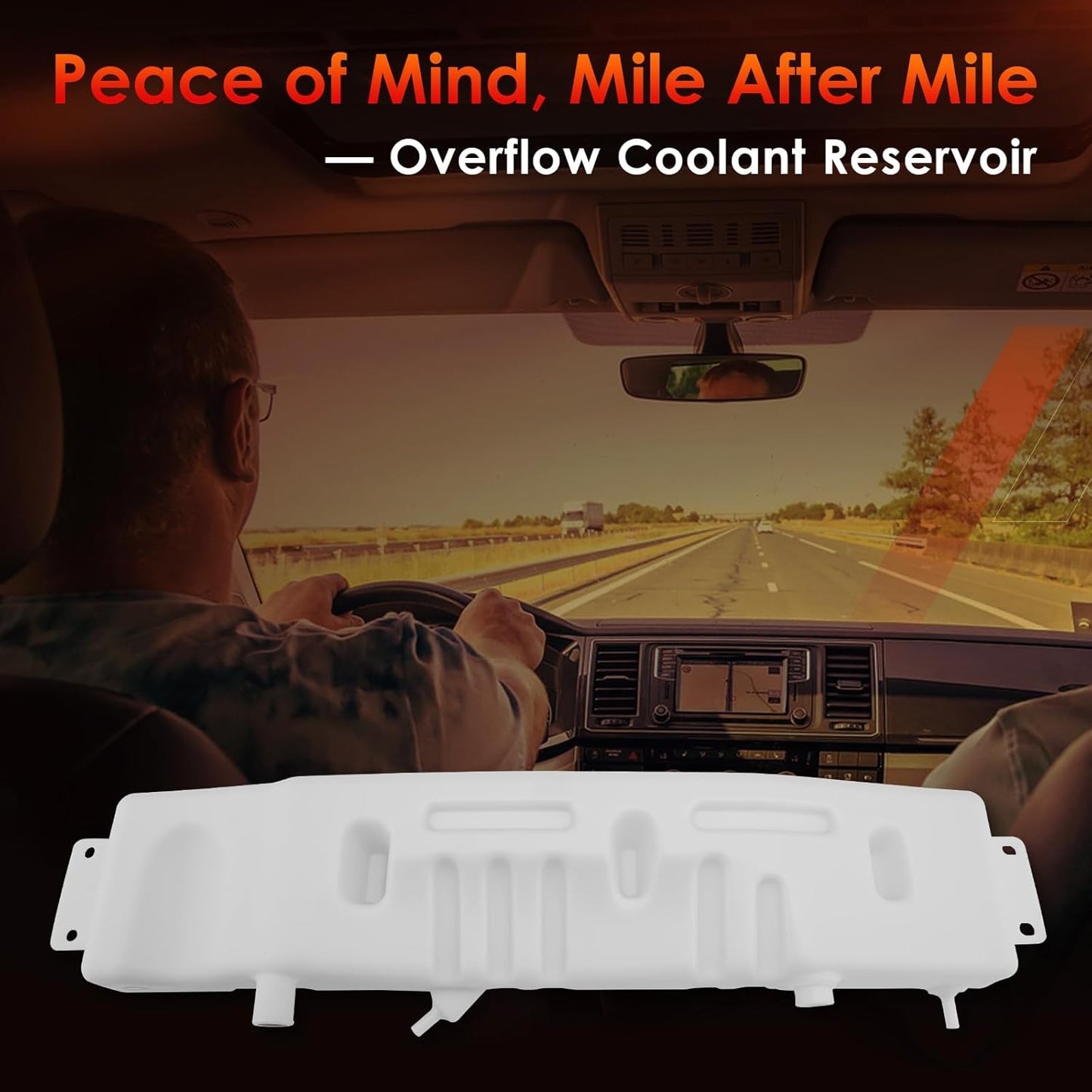 F6HZ8A080B Engine Radiator Coolant Reservoir Fit 80-99 Ford F600 F700 F800 B600