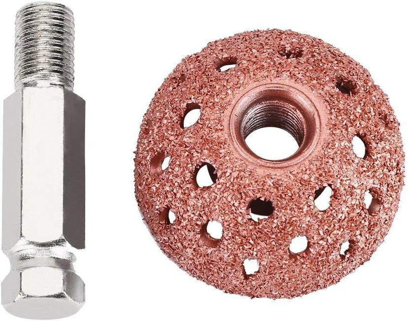 2pcs Tire Grinding Head Rasp Buffer Ball Tyre Repair Hand Tool Buffing Wheel US