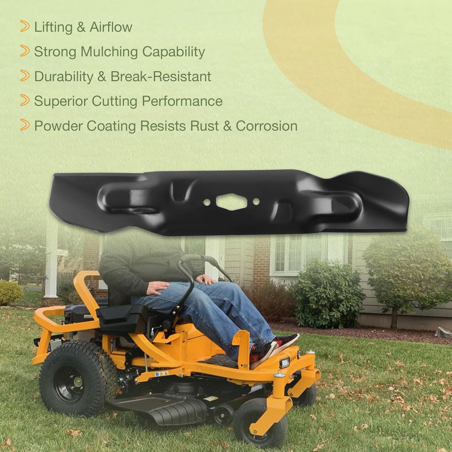 6-Pack 54" Deck Mulching Blades For Cub Cadet XT1-GT54 MTD 742P05086 742-05086