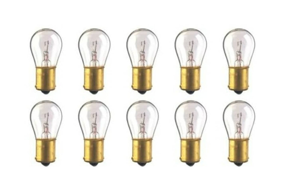 Solid Spare (10) CEC Industries #1073 Bulbs, 12.8 V, 23.04 W, BA15s Base, S-8 Shape
