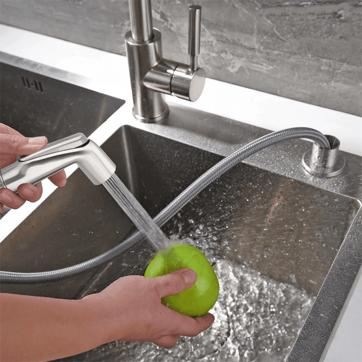 Solid Spare Pull Out Sink Side Sprayer Head Kitchen Faucet Replacement Attachment