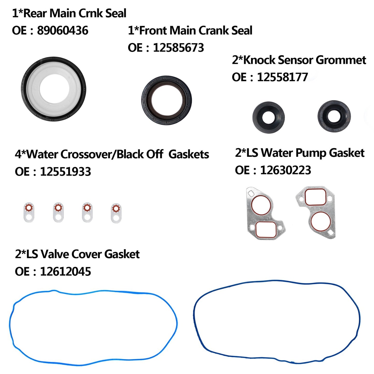 Head Full Gasket Set for 02-11 Chevy Silverado 1500 Express GMC Sierra 5.3L 4.8L