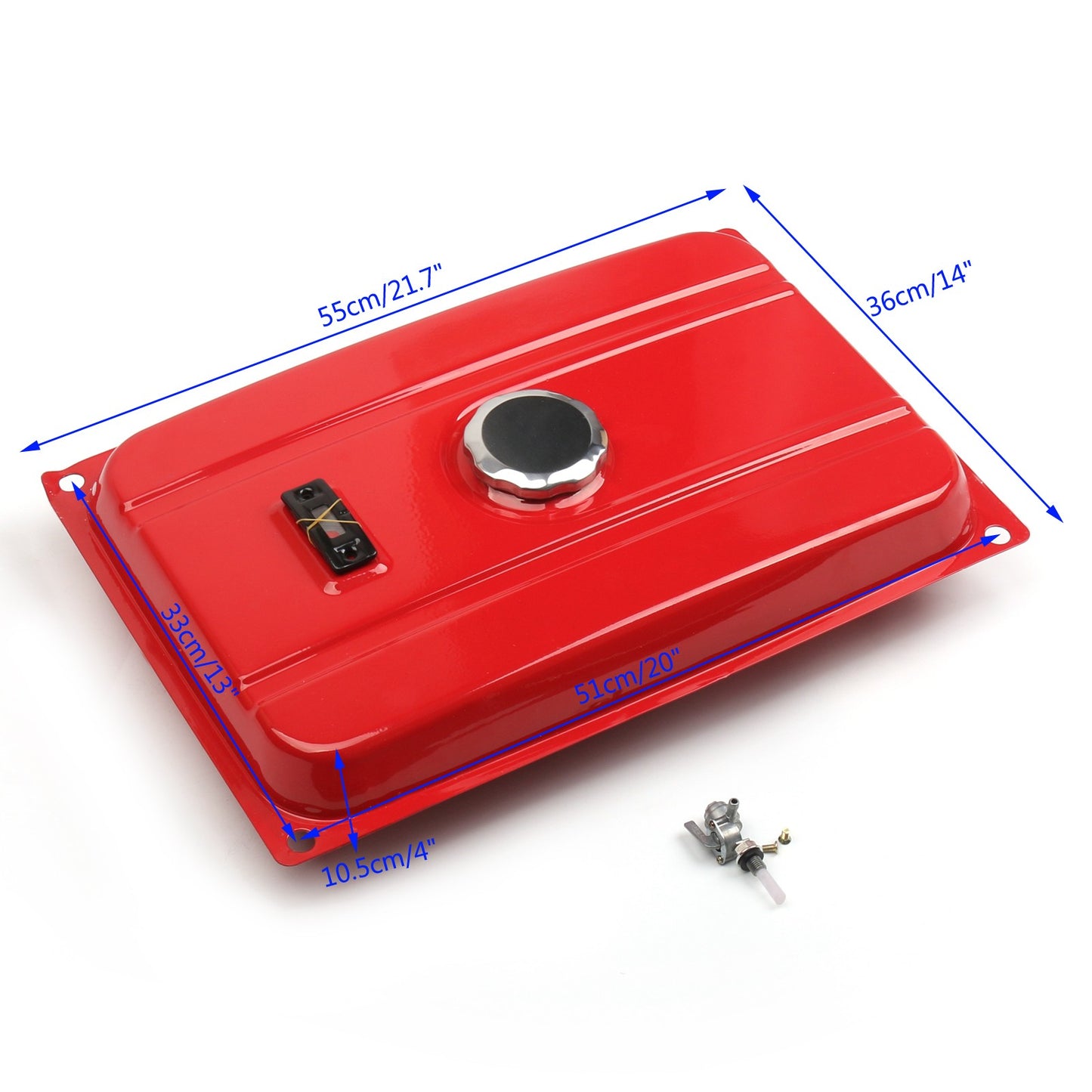 Solid Spare 5 Gallon Generator Gas Tank Fuel Filter Cap Gauge Petcock Universal Fit EC2500✔️