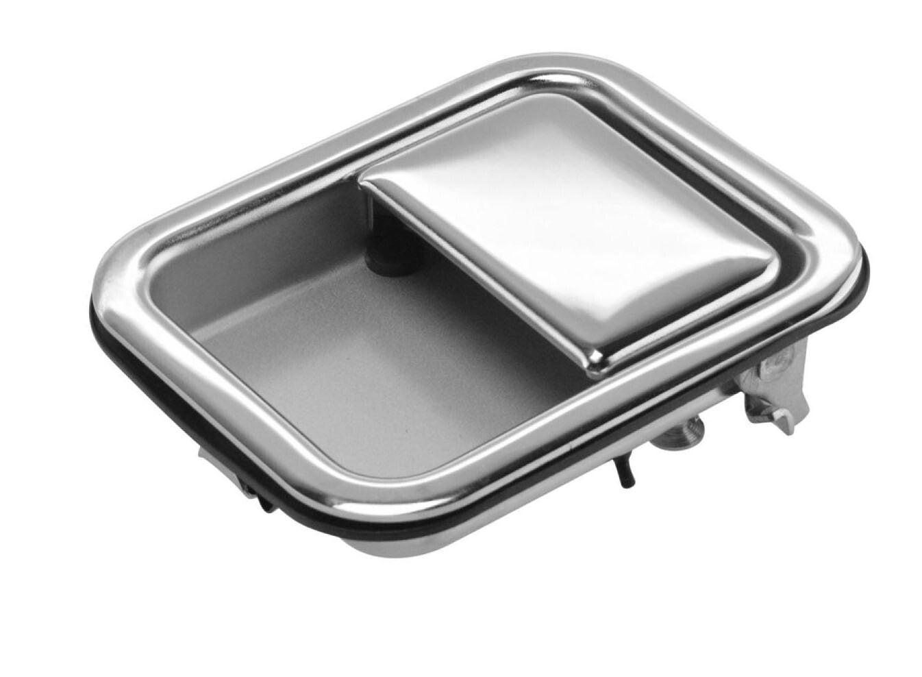 Exterior Door Handle For 97-2006 Jeep Wrangler (TJ) Set of 2 Front Chrome Metal