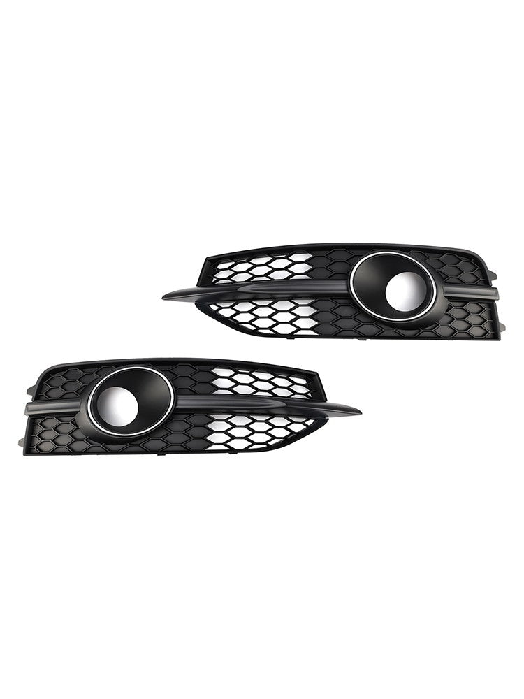 Black Front Bumper Fog Light Grille Cover Bezel Fit Audi A7 S-Line S7 2012-2015