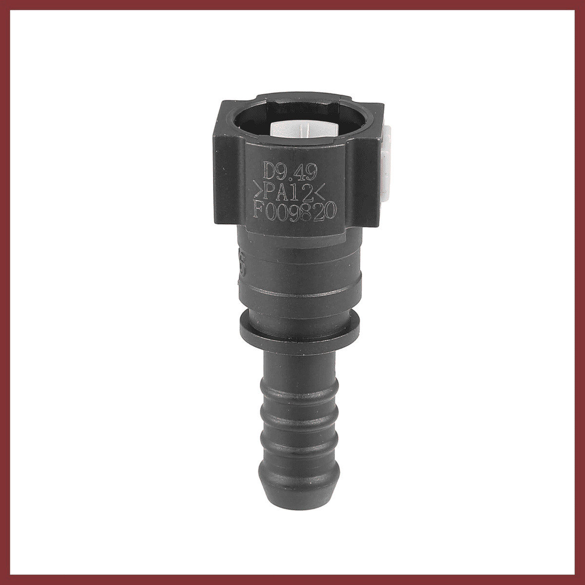 Solid Spare TWO Fuel Line Quick Connect Straight Push-On Adapter Connector for 3/8 to 3/8