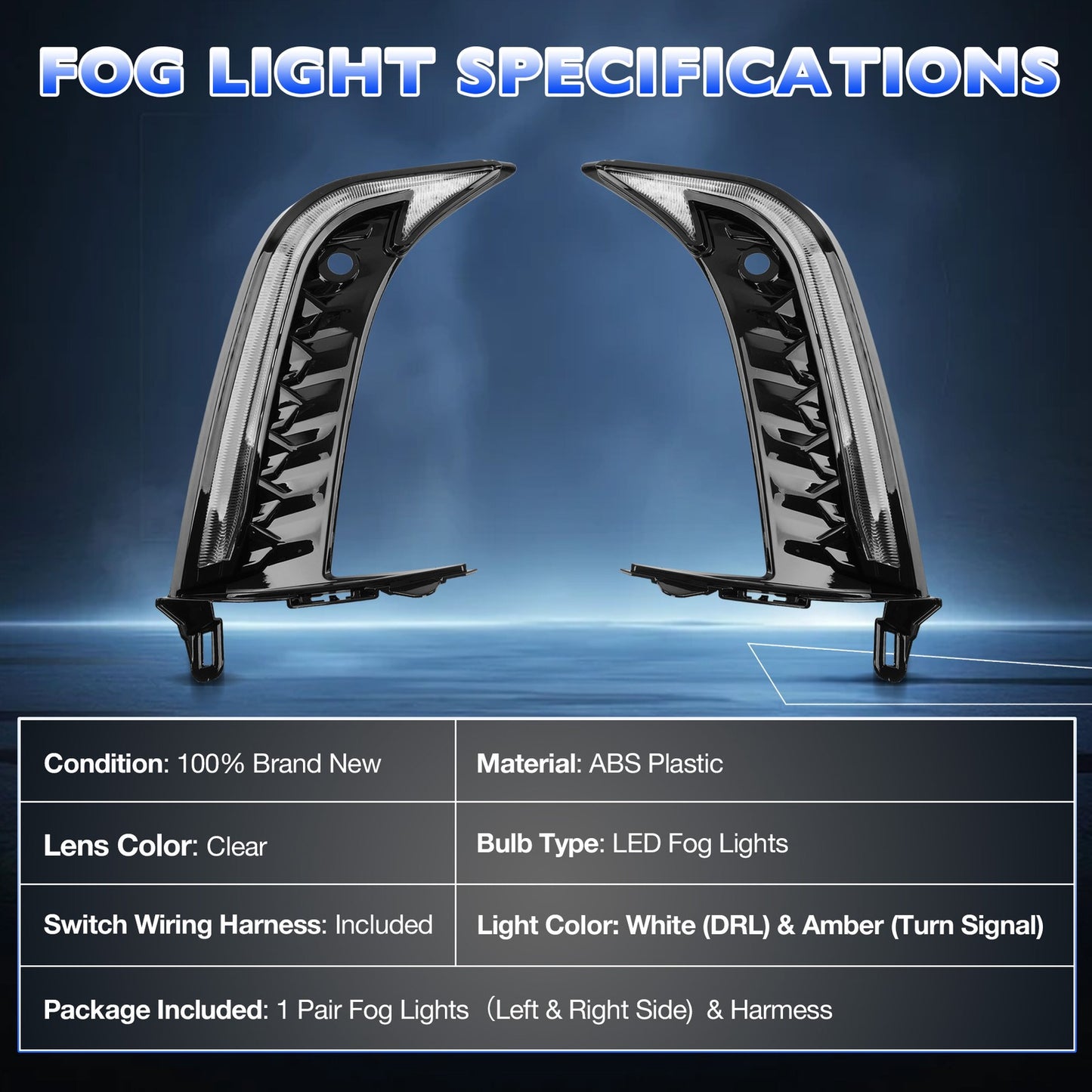 Solid Spare LED Daytime Running Light Fog Lamp Turn Signal For 2025 Toyota Camry SE XSE