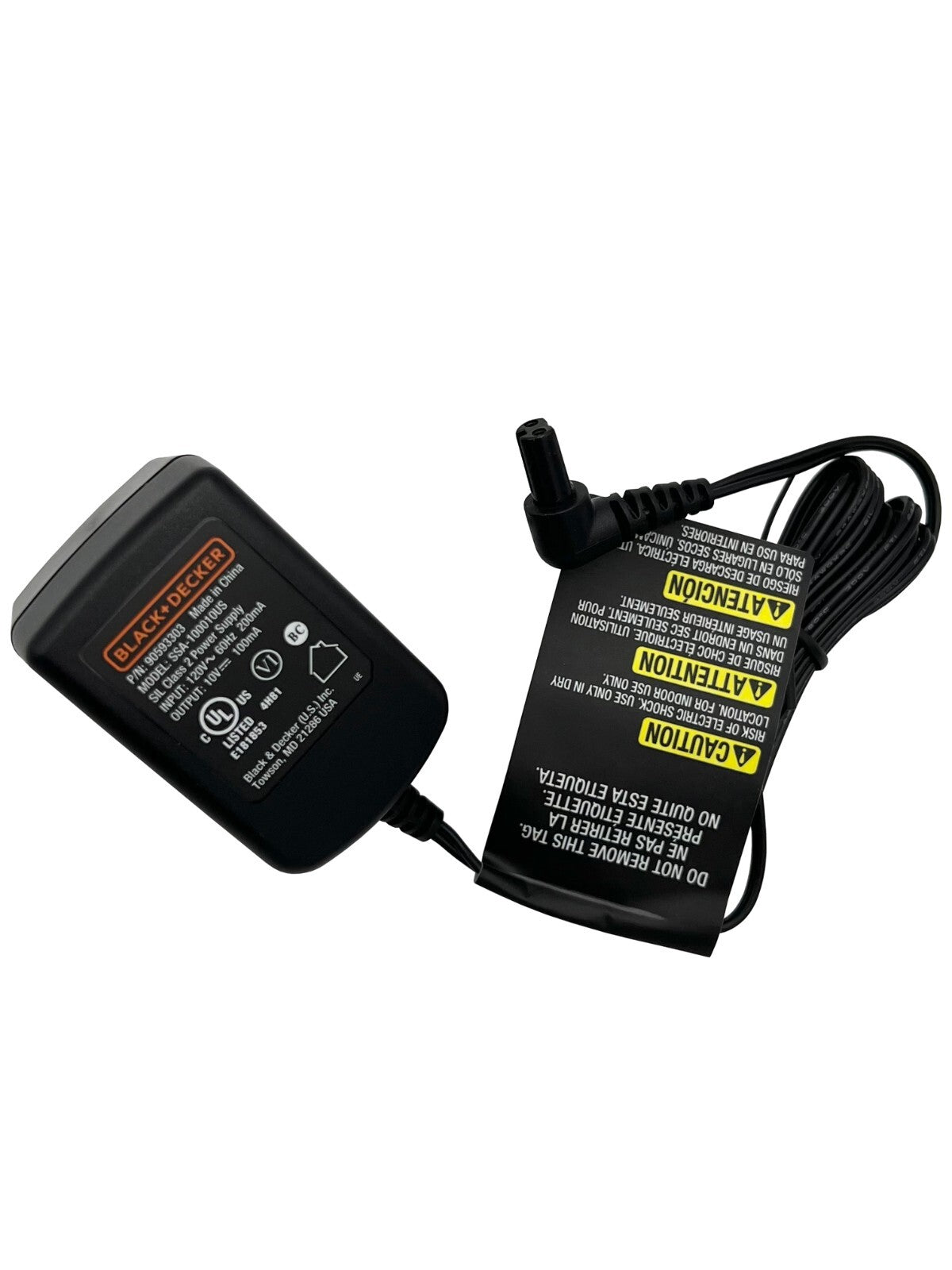 Solid Spare Black and Decker Battery Charger 90593303-01 for Cordless Screwdriver